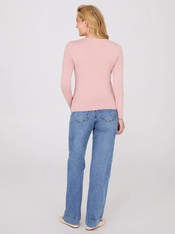 Long Sleeve Round Neck Top