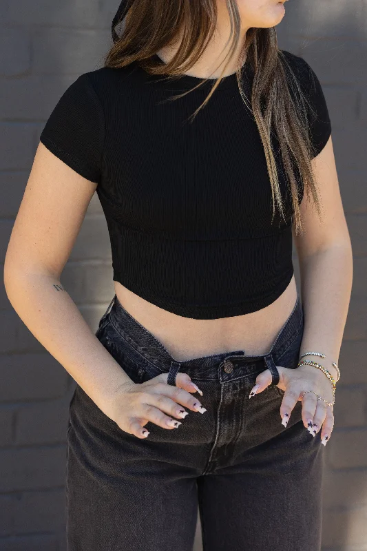 New Beginning Ribbed Crop Top