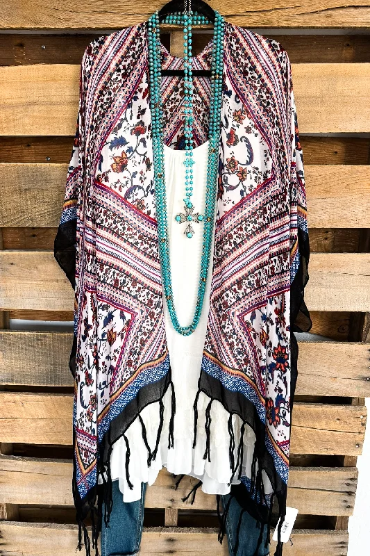 Savannah Boho Kimono - Purple