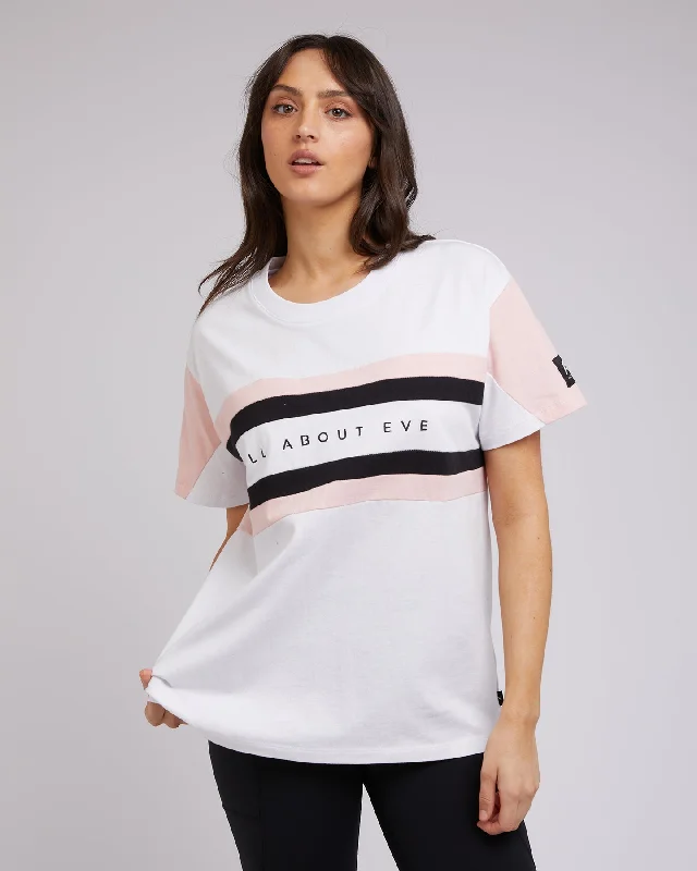 All About Eve Base Contrast Tee Vintage White