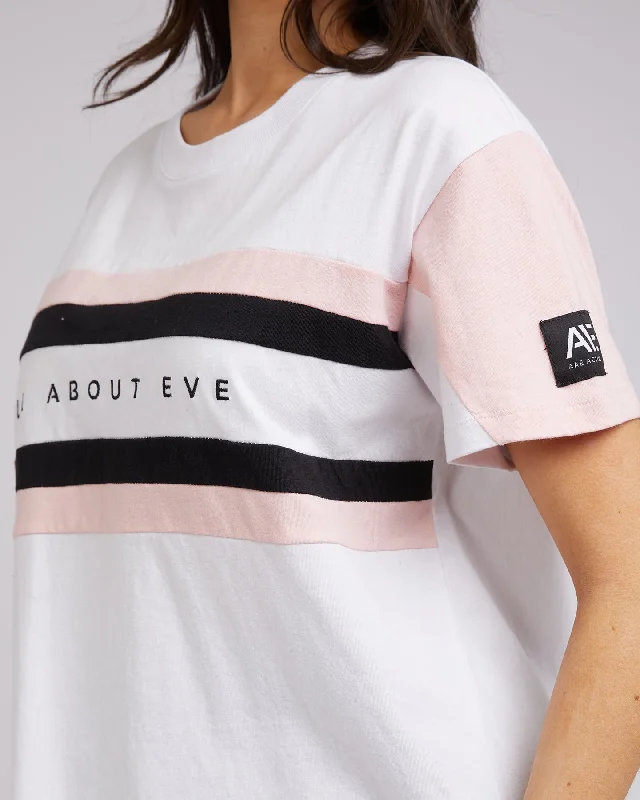 All About Eve Base Contrast Tee Vintage White