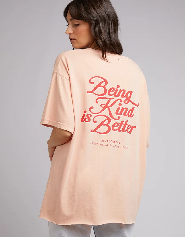 All About Eve Mantra Tee Sand