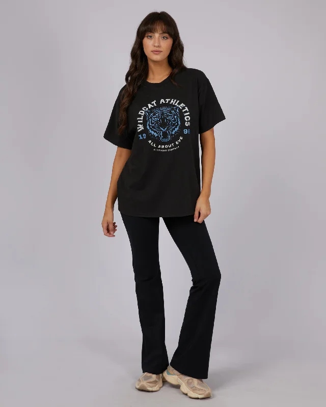 All About Eve Wildcat Oversized Tee Washed Black