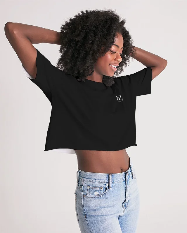 BLACK FLITE Women's Lounge Cropped Tee