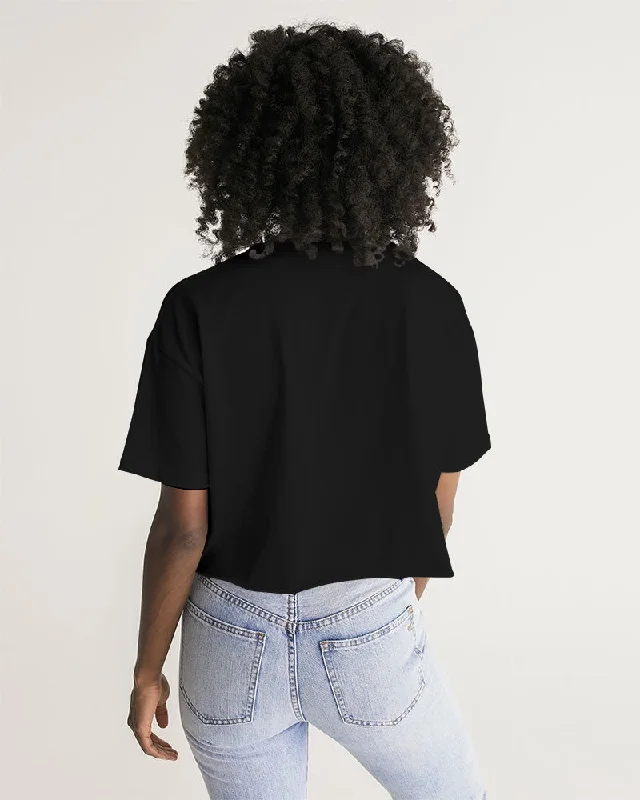 BLACK FLITE Women's Lounge Cropped Tee