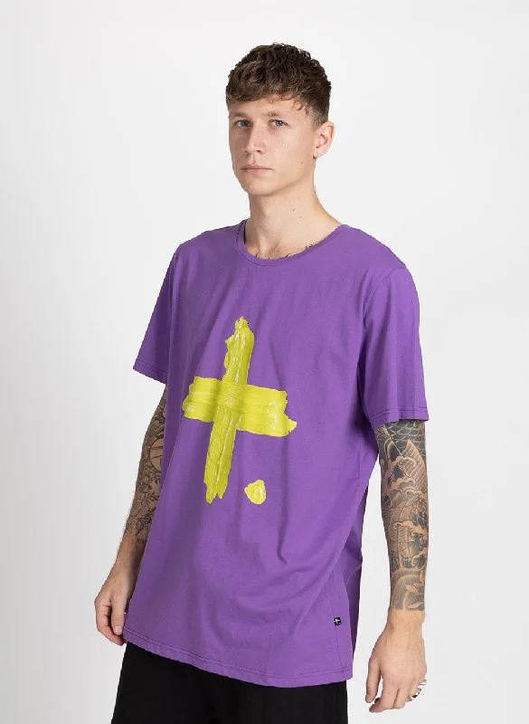 Federation Mens Staple Tee Big Plus Grape