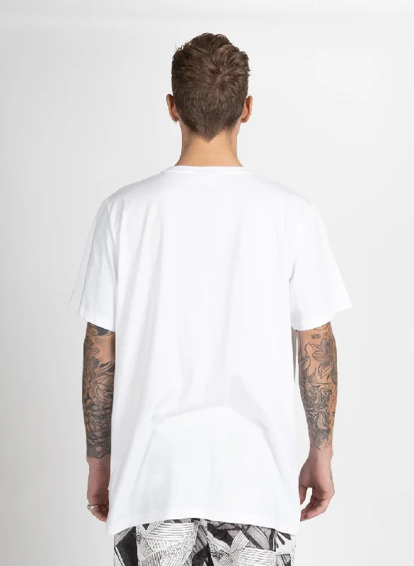 Federation Mens Staple Tee Big Plus White