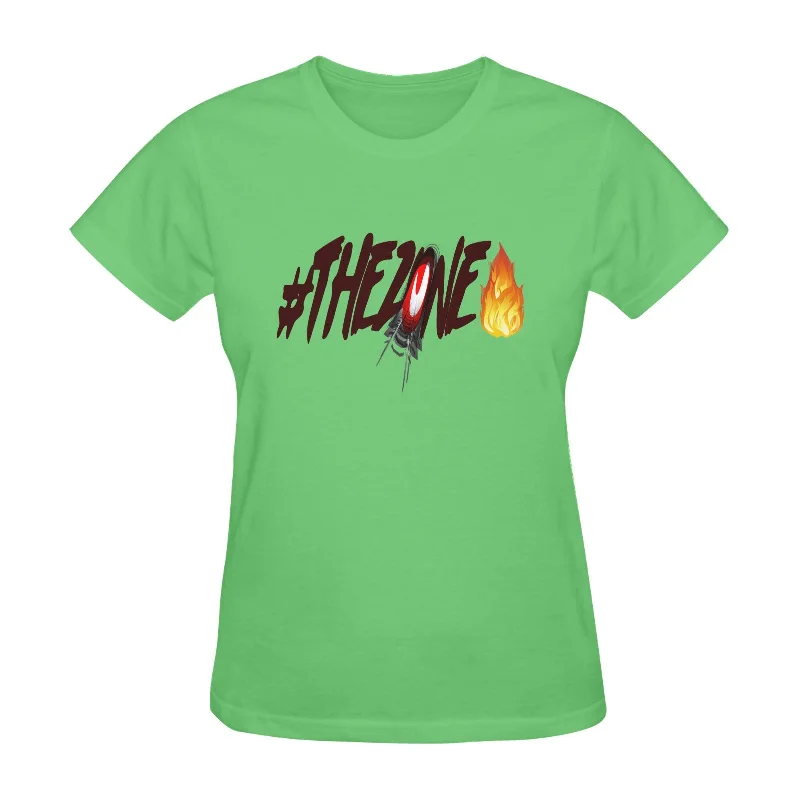 S / FZ FIRE LIME GREEN Women’s Fine Jersey Short Sleeve T-Shirt(One Side Printing)(Made In USA)