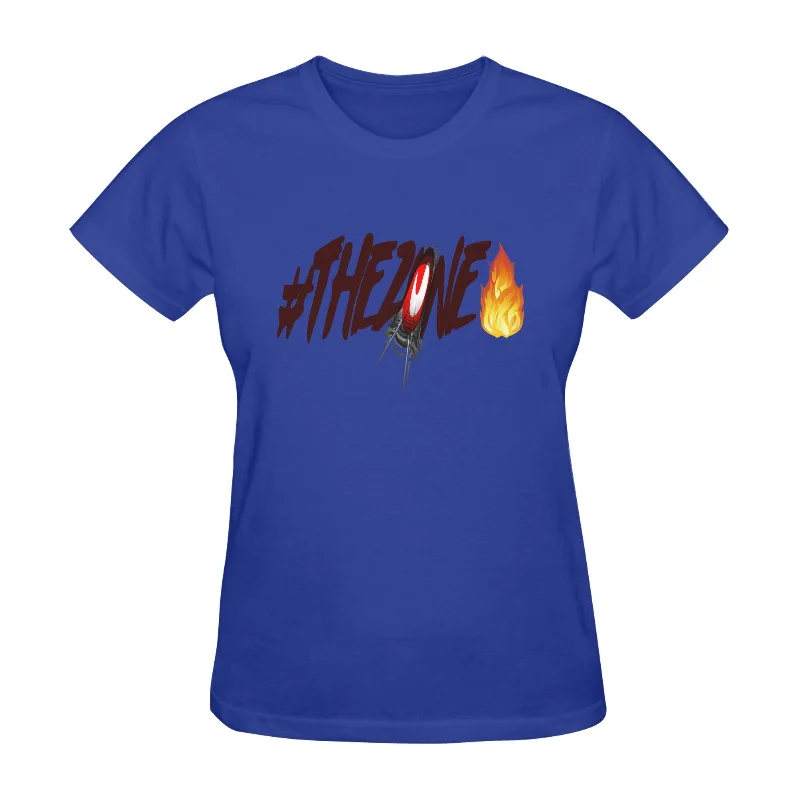 S / FZ FIRE BLUE Women’s Fine Jersey Short Sleeve T-Shirt(One Side Printing)(Made In USA)