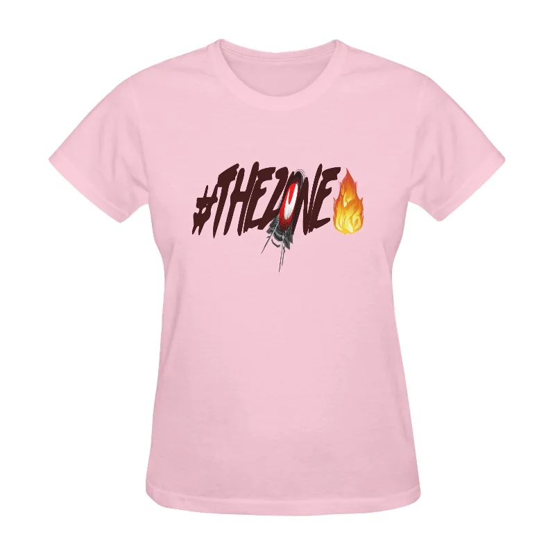 S / FZ FIRE PINK Women’s Fine Jersey Short Sleeve T-Shirt(One Side Printing)(Made In USA)