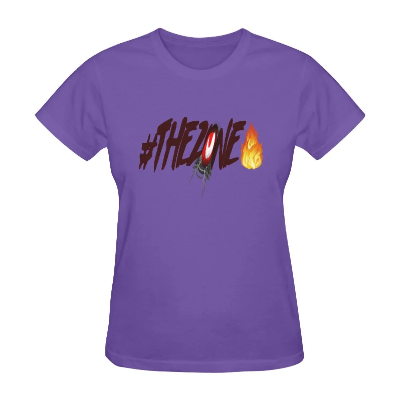 S / FZ FIRE PURPLE Women’s Fine Jersey Short Sleeve T-Shirt(One Side Printing)(Made In USA)