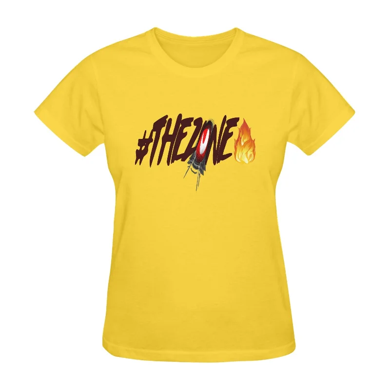 S / FZ FIRE YELLOW Women’s Fine Jersey Short Sleeve T-Shirt(One Side Printing)(Made In USA)