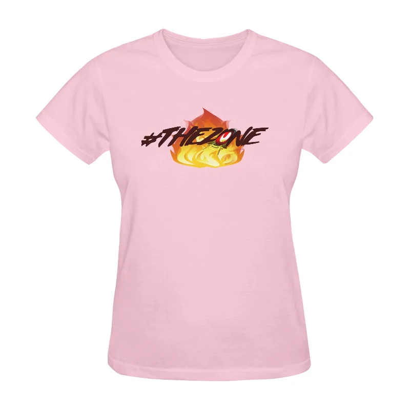 S / THE ZONE PINK 2 Women’s Fine Jersey Short Sleeve T-Shirt(One Side Printing)(Made In USA)