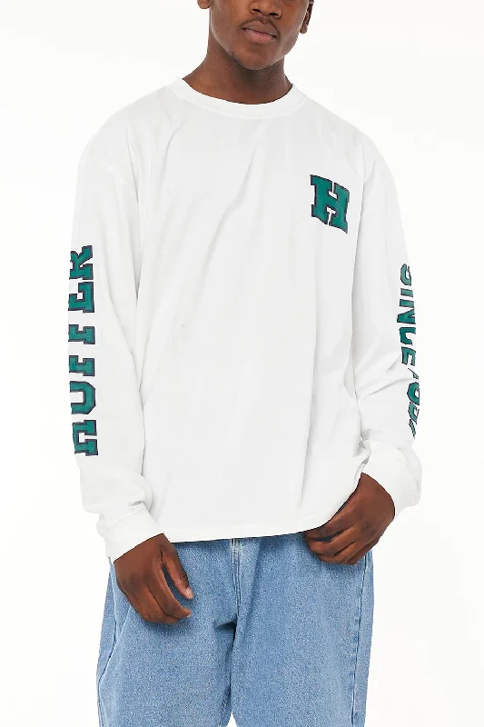 Huffer Mens LS Block Tee 220 Come Back Ice