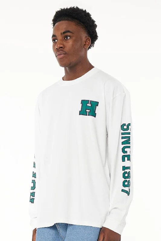 Huffer Mens LS Block Tee 220 Come Back Ice