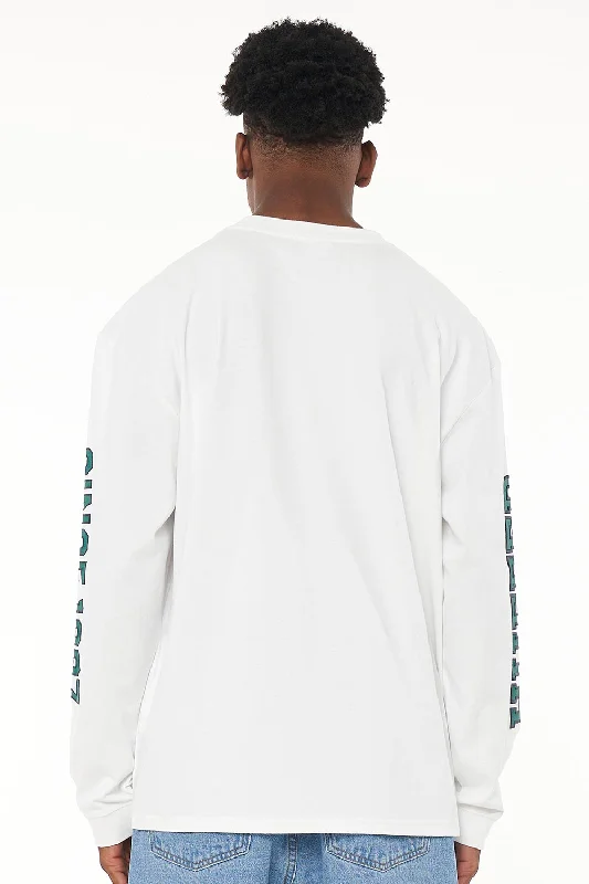 Huffer Mens LS Block Tee 220 Come Back Ice