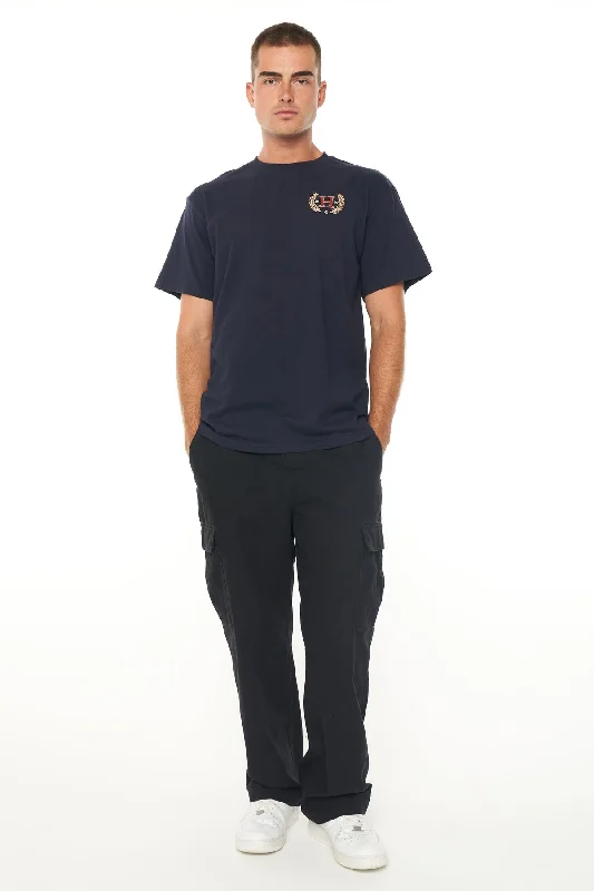 Huffer Mens Sup Tee/ Emblem Navy