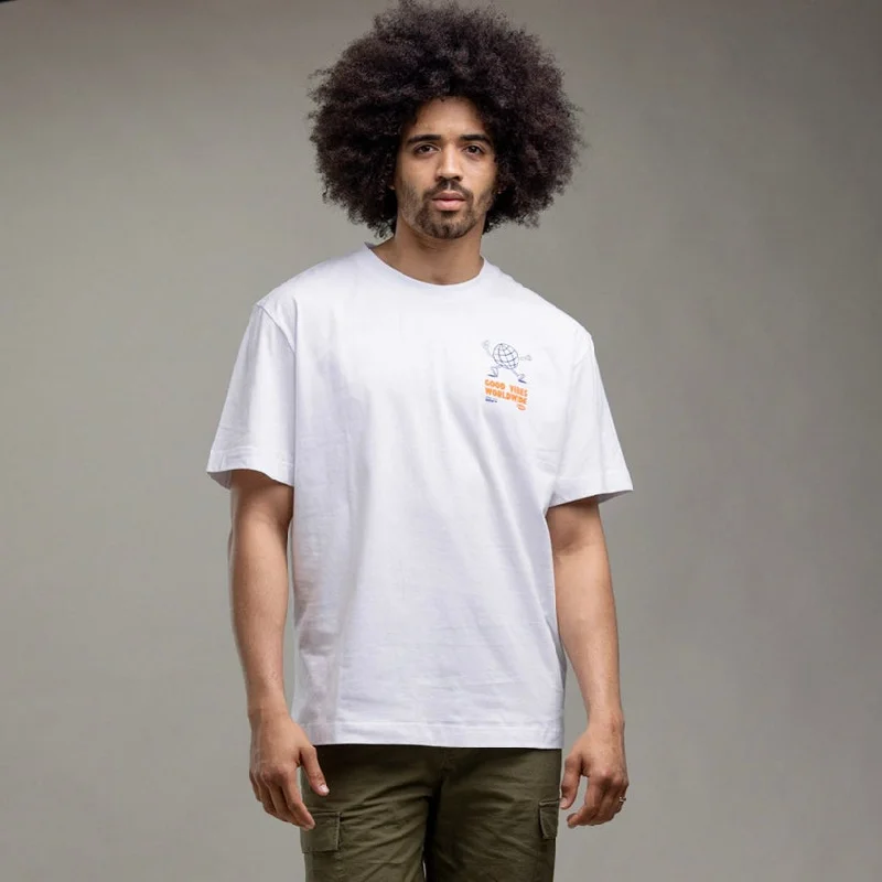 Ilabb Mens Vibes Block Tee White