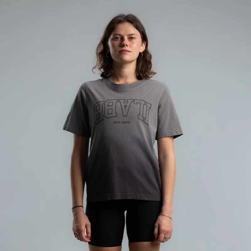 Ilabb Varsity Boyfriend Tee Dipped Charcoal