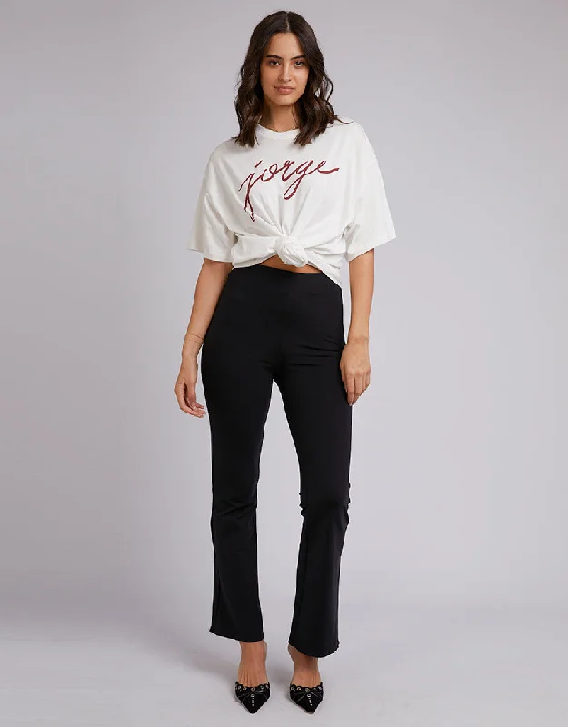 Jorge Script Tee Burgundy