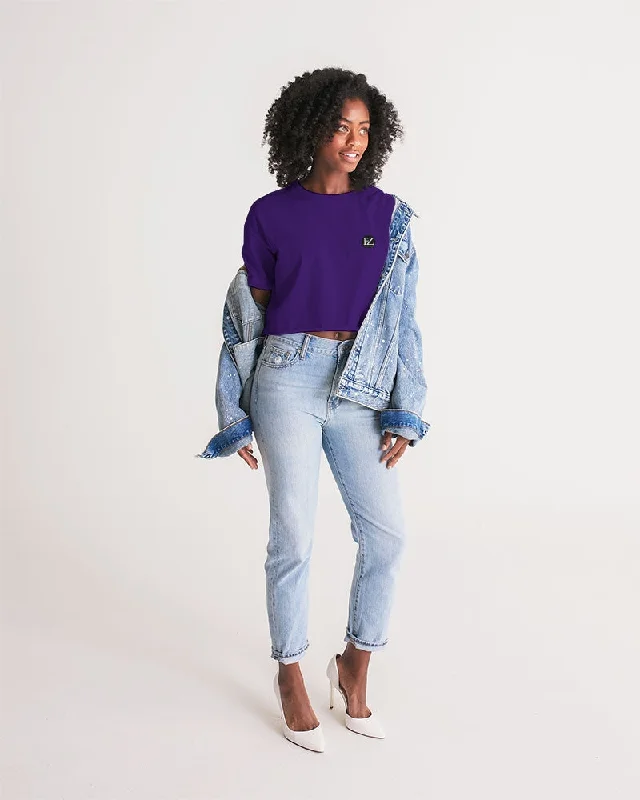 PURPLE FLITE Women's Lounge Cropped Tee