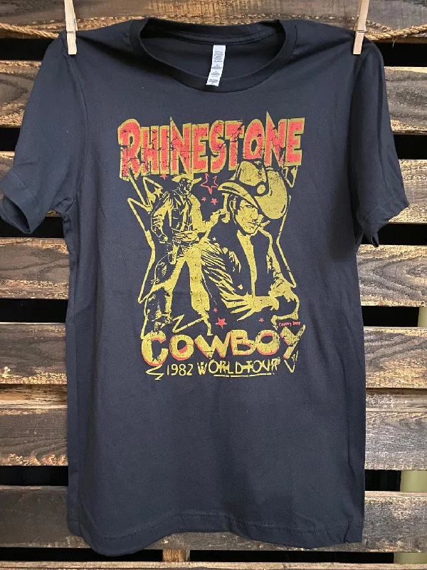 Rhinestone Cowboy T-Shirt - Black