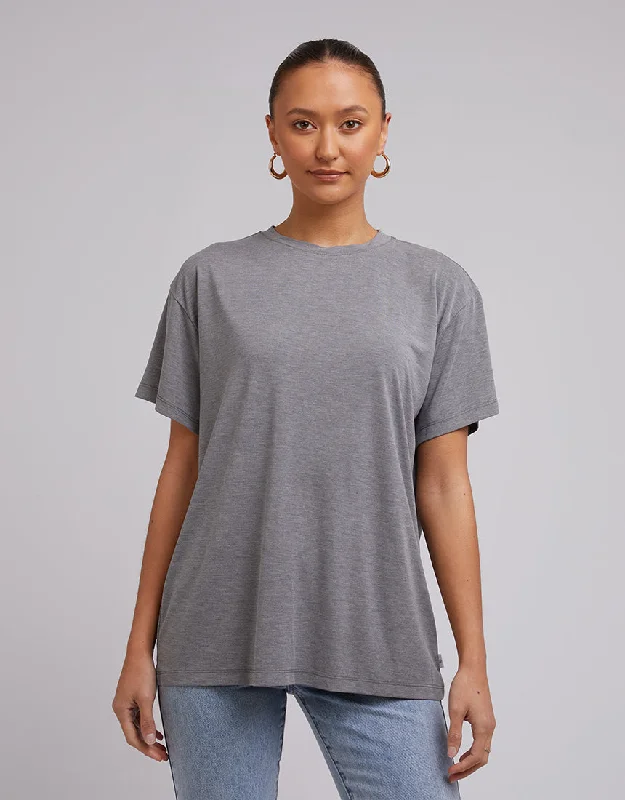 Silent Theory Harper Tee Grey Marle