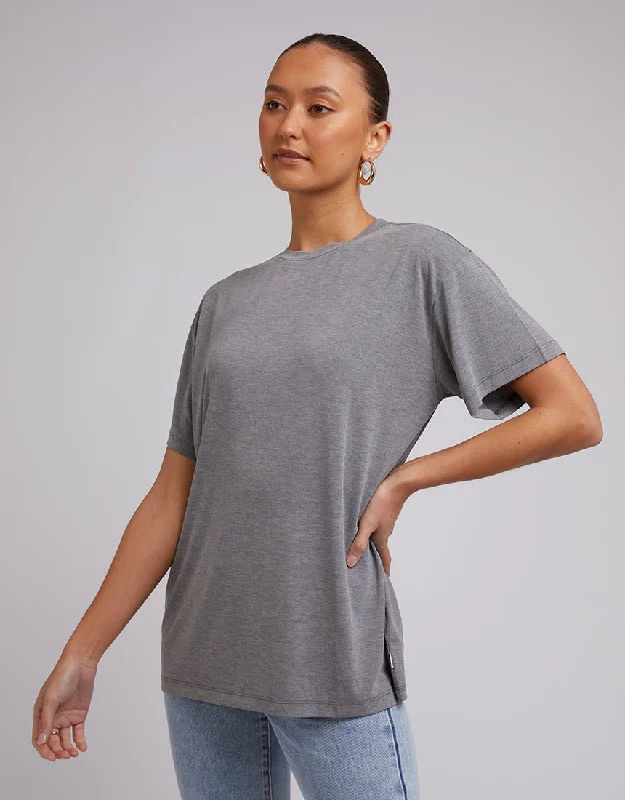 Silent Theory Harper Tee Grey Marle