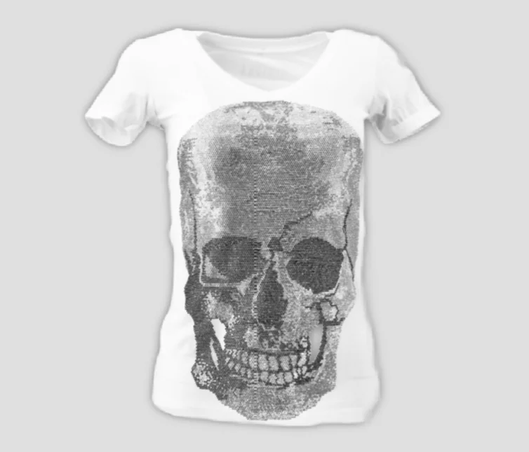 Skull White/Silver Women