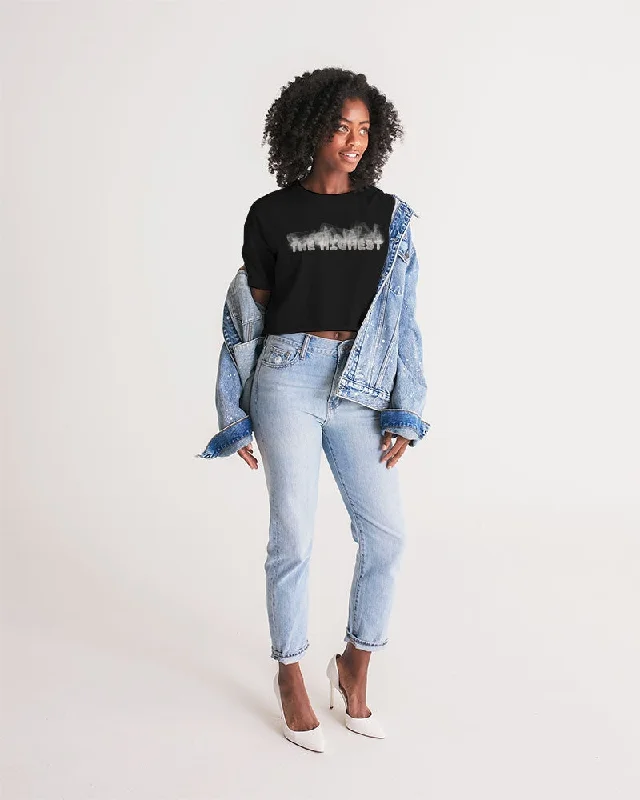 SMOKIN BLACK Women's Lounge Cropped Tee