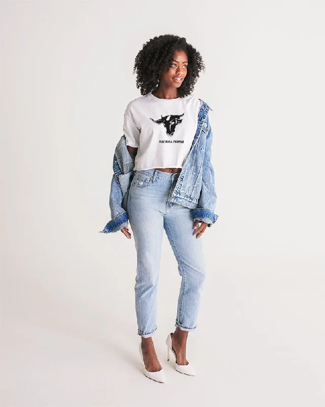 THE WHITE  BULL Women's Lounge Cropped Tee