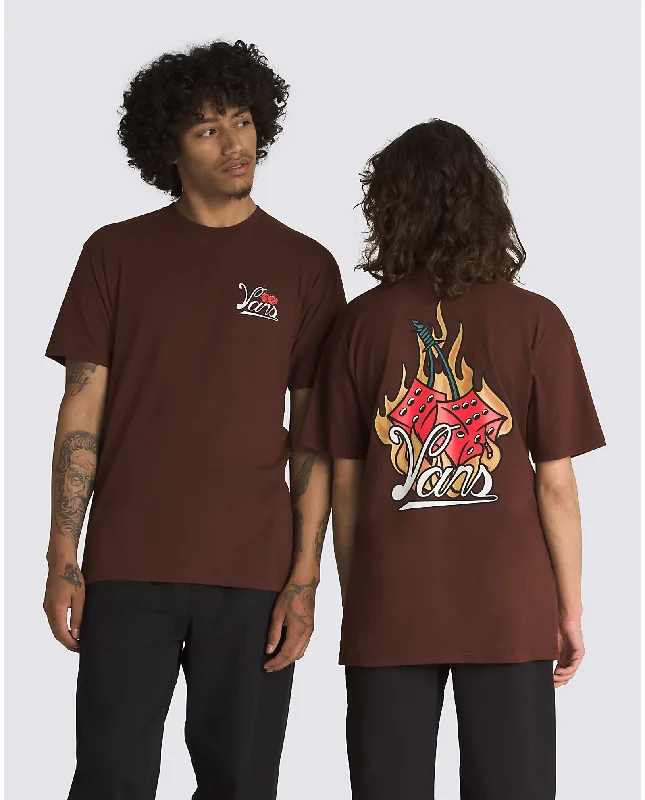 Vans Mens Hot Box Cars SS Tee Bitter Chocolate