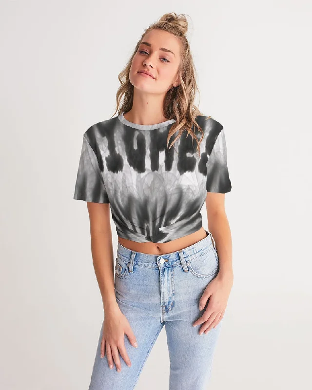 WEED ZONE Women's Twist-Front Cropped Tee