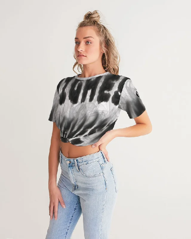 WEED ZONE Women's Twist-Front Cropped Tee