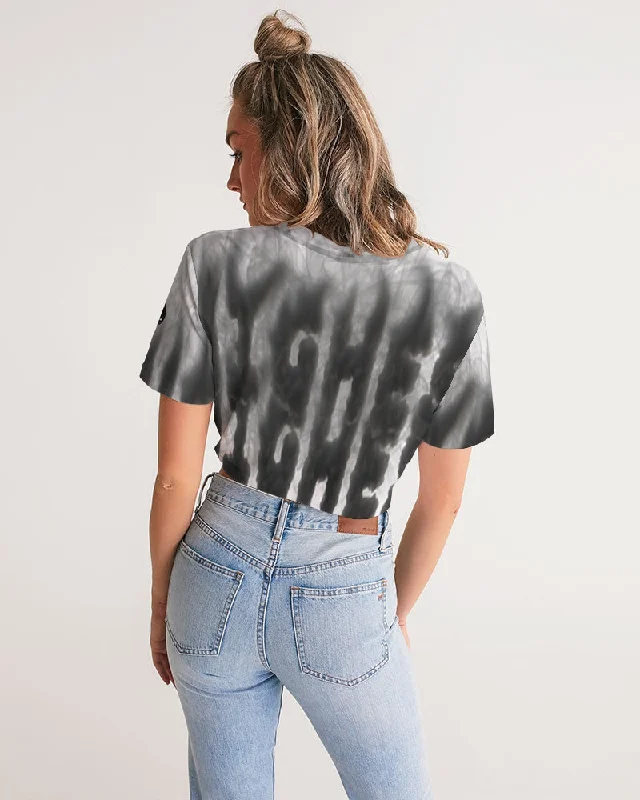 WEED ZONE Women's Twist-Front Cropped Tee