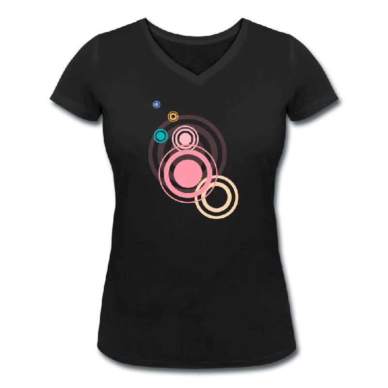 WOMENS CIRCLES ORGANIC V-NECK T-SHIRT