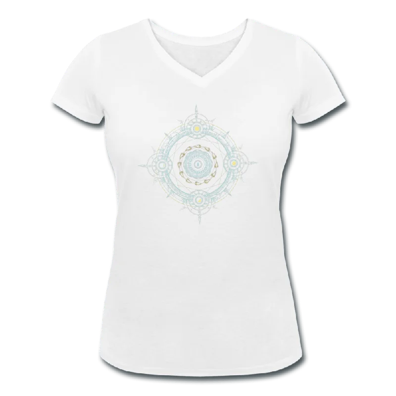 WOMENS MANDALA ORGANIC V-NECK T-SHIRT