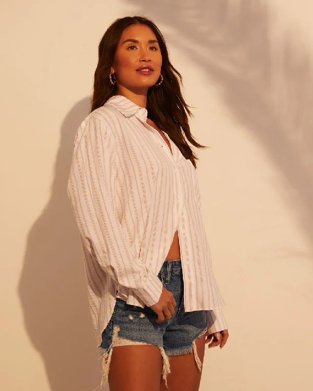 Annabelle Button Down Long Sleeve Top