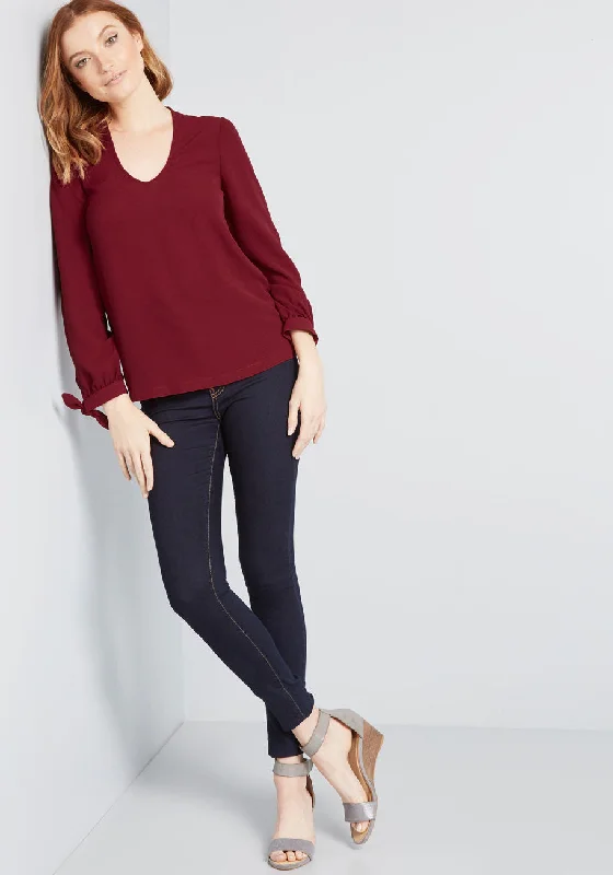 Ideal Discovery Long Sleeve Blouse