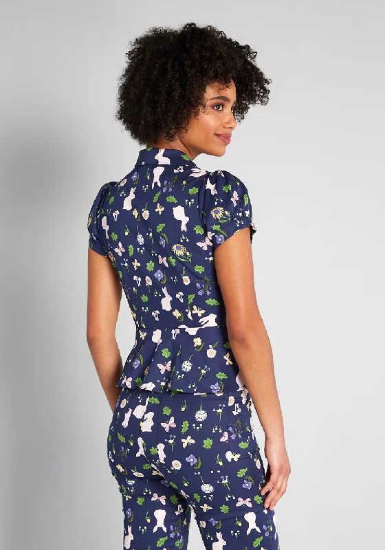 ModCloth x Collectif Joys of Spring Button-Up Blouse