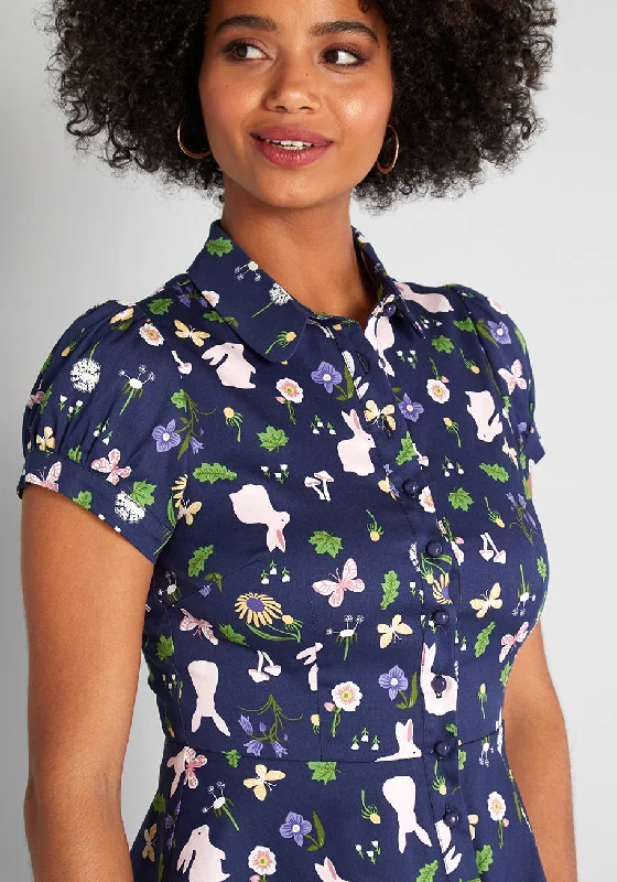 ModCloth x Collectif Joys of Spring Button-Up Blouse