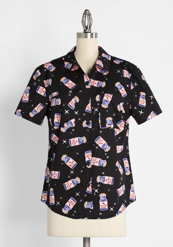 Pass the Unicorn Tears Button-Up Blouse