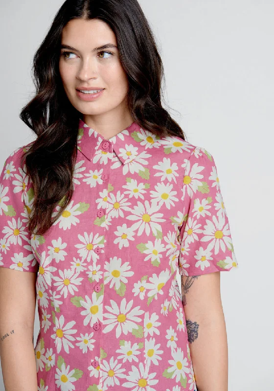 Sweet Summer Zephyr Button-Up Blouse