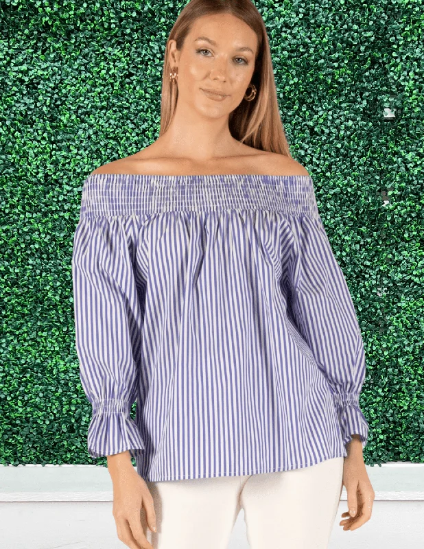 Smocked Off the Shoulder Blouse