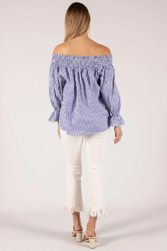 Smocked Off the Shoulder Blouse