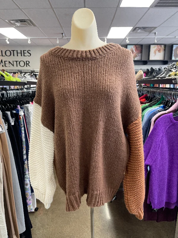 Sweater By Bibi In Brown, Size: L