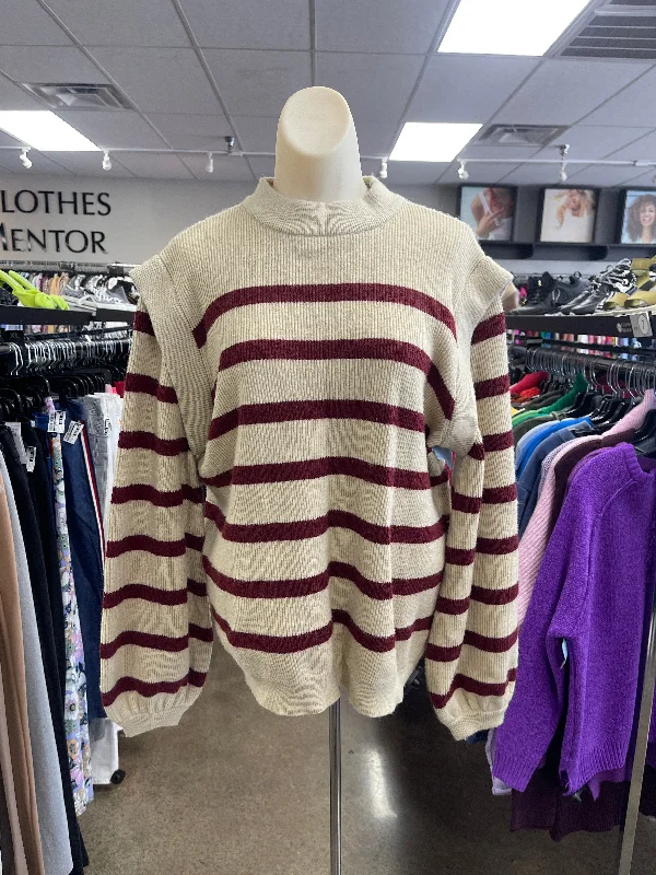 Sweater By Clothes Mentor In Cream, Size: M