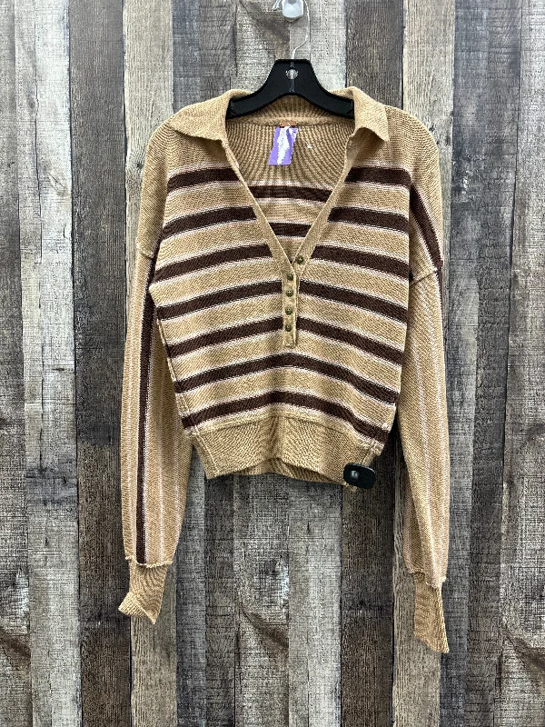 Sweater By Free People In Tan, Size: Xs