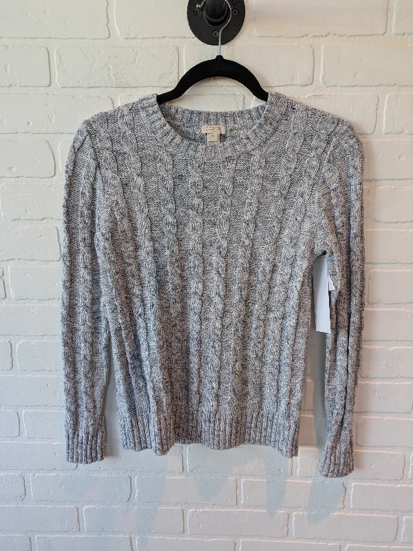 Sweater By J. Crew In Blue & White, Size: Xxs