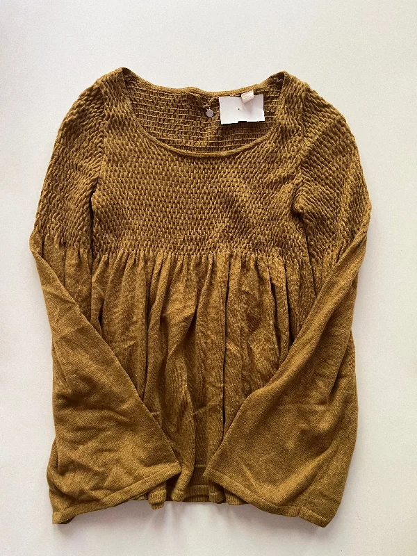 Sweater By Knitted And Knotted In Brown, Size: Xs